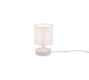 Lampada Tavolo Abat Jour Elegante Moderna Ceramica Bianco Marie GD Trio