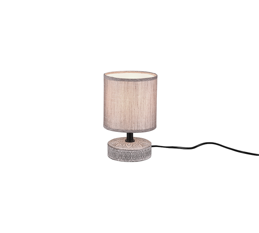 Lampada Tavolo Abat Jour Elegante Moderna Ceramica Marrone Marie GD Trio