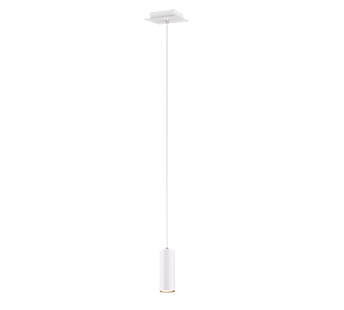 Lampada Sospensione Interno 3W GU10 Cilindro Bianco Marley GD Trio