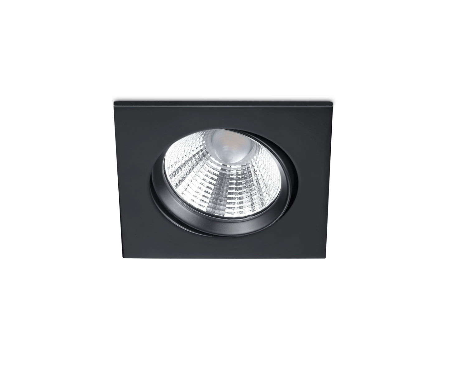 Faretto da Incasso Led Quadrato Orientabile Nero Dimmerabile Pamir GD Trio