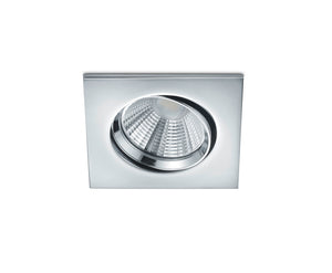 Faretto da Incasso Led Quadrato Orientabile Cromo Dimmerabile Pamir GD Trio