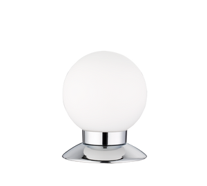 Lampada Tavolo Led Cromo Touch Sfera Vetro H 13 cm Princess GD Trio