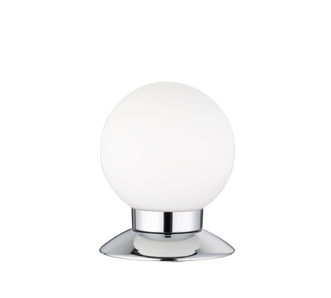 Lampada Tavolo Led Cromo Touch Sfera Vetro H 13 cm Princess GD Trio