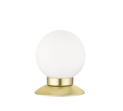 Lampada Tavolo Led Ottone Touch Sfera Vetro H 13 cm Princess GD Trio