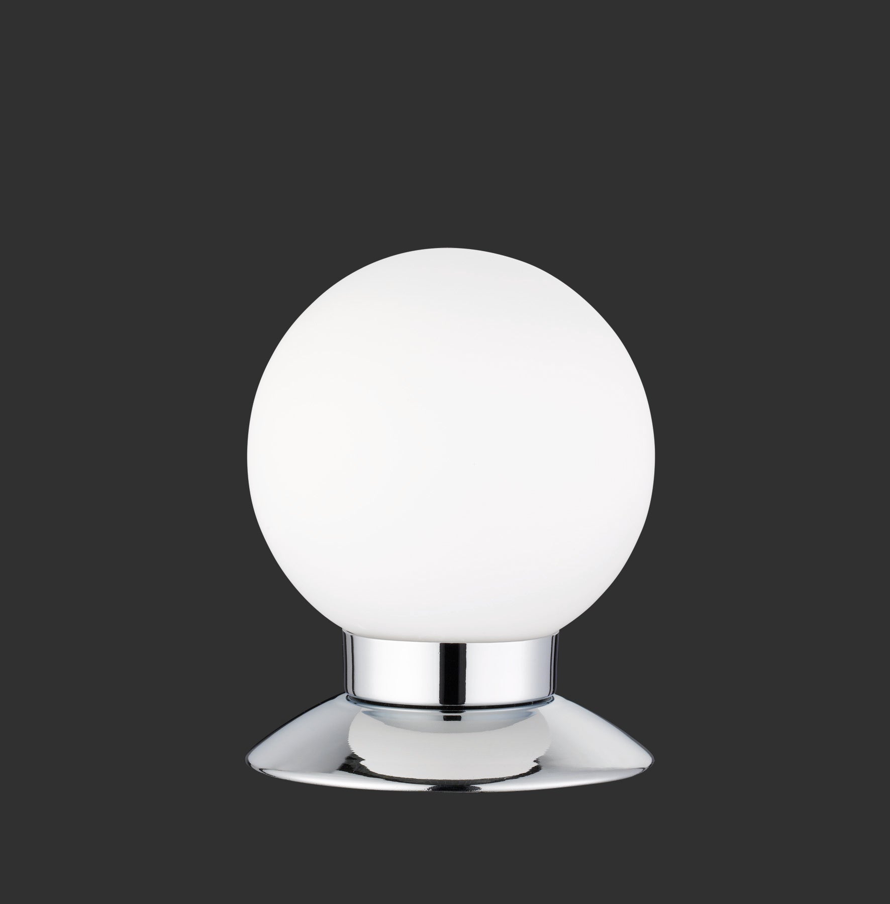 Lampada Tavolo Led Cromo Touch Sfera Vetro H 13 cm Princess GD Trio