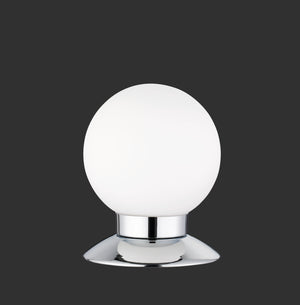 Lampada Tavolo Led Cromo Touch Sfera Vetro H 13 cm Princess GD Trio