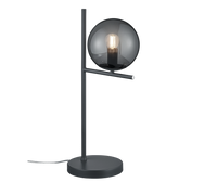 Lampada da Tavolo Studio Scrivania E14 4W Antracite Sfera Fume 52cm Pure GD Trio