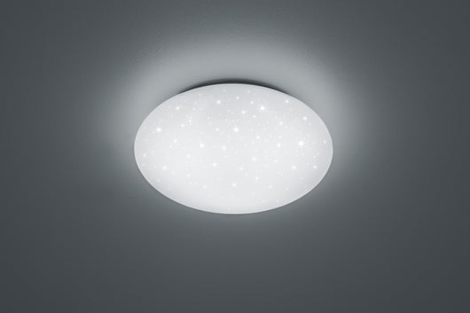 Plafoniera Led Soffitto Interno 15W Tonda Stelle Bianco 37 cm Putz GD Trio