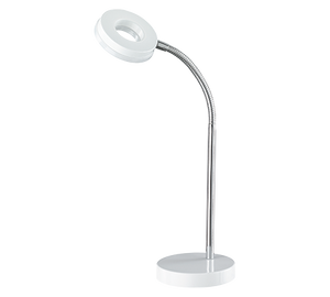 Lampada Tavolo Scrivania Ragazzi Led Flessibile Bianca H 40 Rennes GD Trio