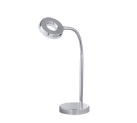 Lampada Tavolo Scrivania Ragazzi Led Flessibile Cromo H 40 Rennes GD Trio