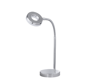 Lampada Tavolo Scrivania Ragazzi Led Flessibile Cromo H 40 Rennes GD Trio