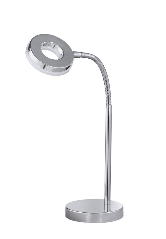 Lampada Tavolo Scrivania Ragazzi Led Flessibile Cromo H 40 Rennes GD Trio