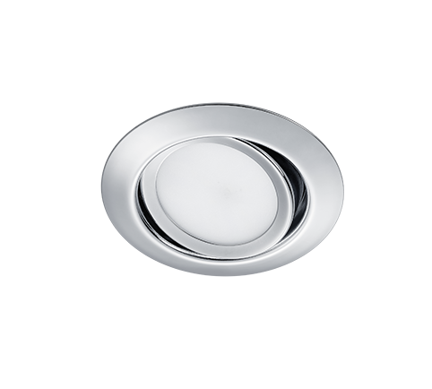 Faretto da Incasso Led Rotondo 5W Orientabile Cromato 8 cm Rila GD Trio