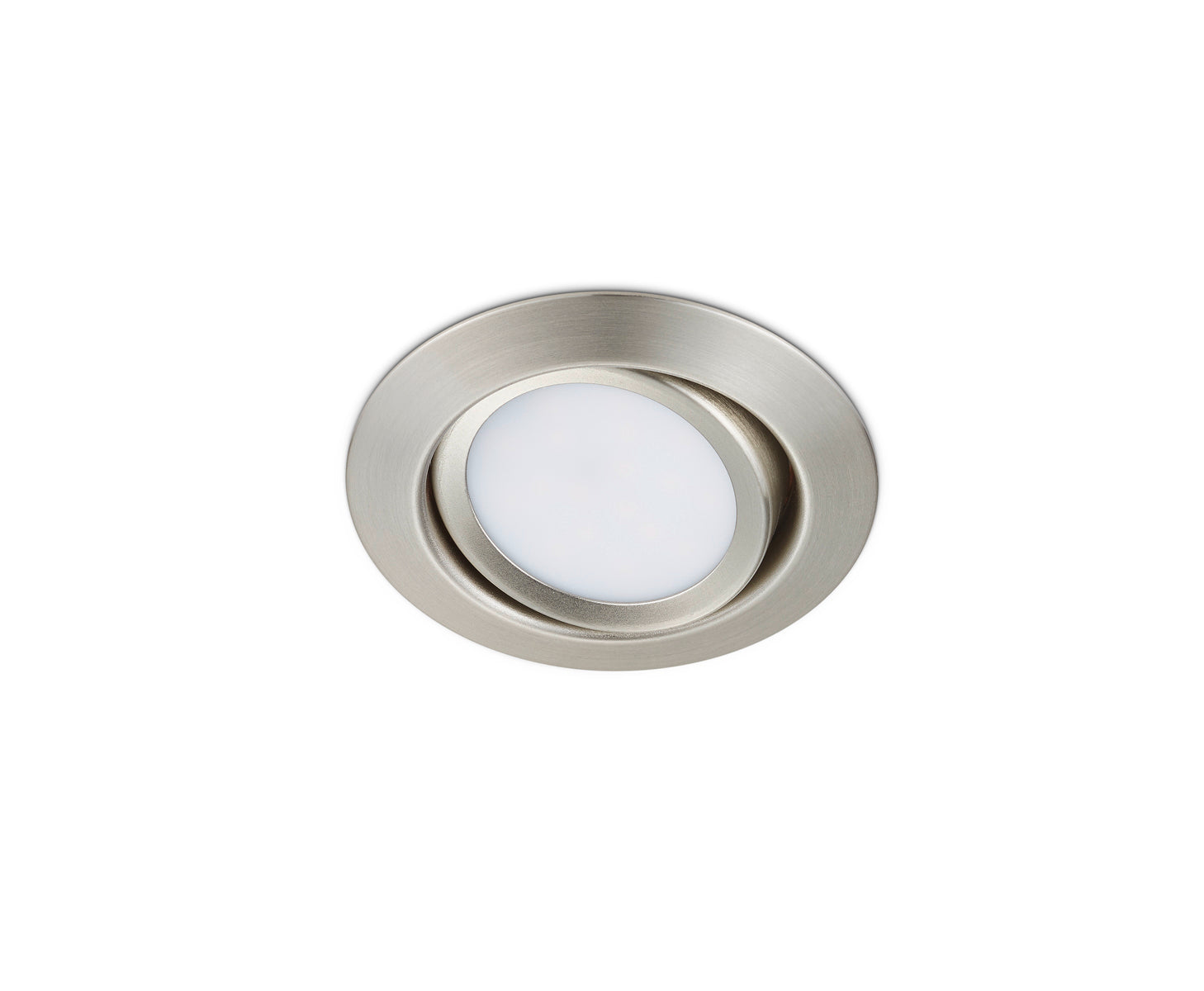 Faretto da Incasso Led Rotondo 5W Orientabile Acciaio 8 cm Rila GD Trio