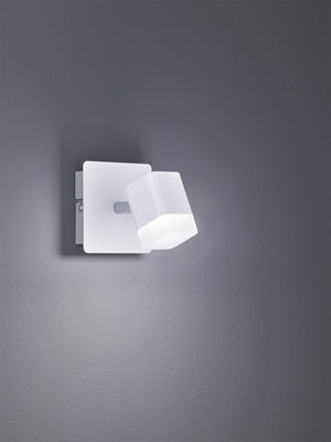 Faretto a Soffitto Spots Led Quadrati Bianco Opaco Roubaiper GD Trio