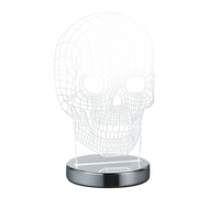 Lampada Tavolo Scrivania Ragazzi Led Teschio Variazione Luce Skull GD Trio