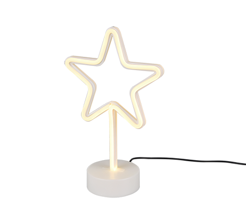 Lampada Tavolo Scrivania Stella Led 1.8W Giallo H 30 cm Star GD Trio