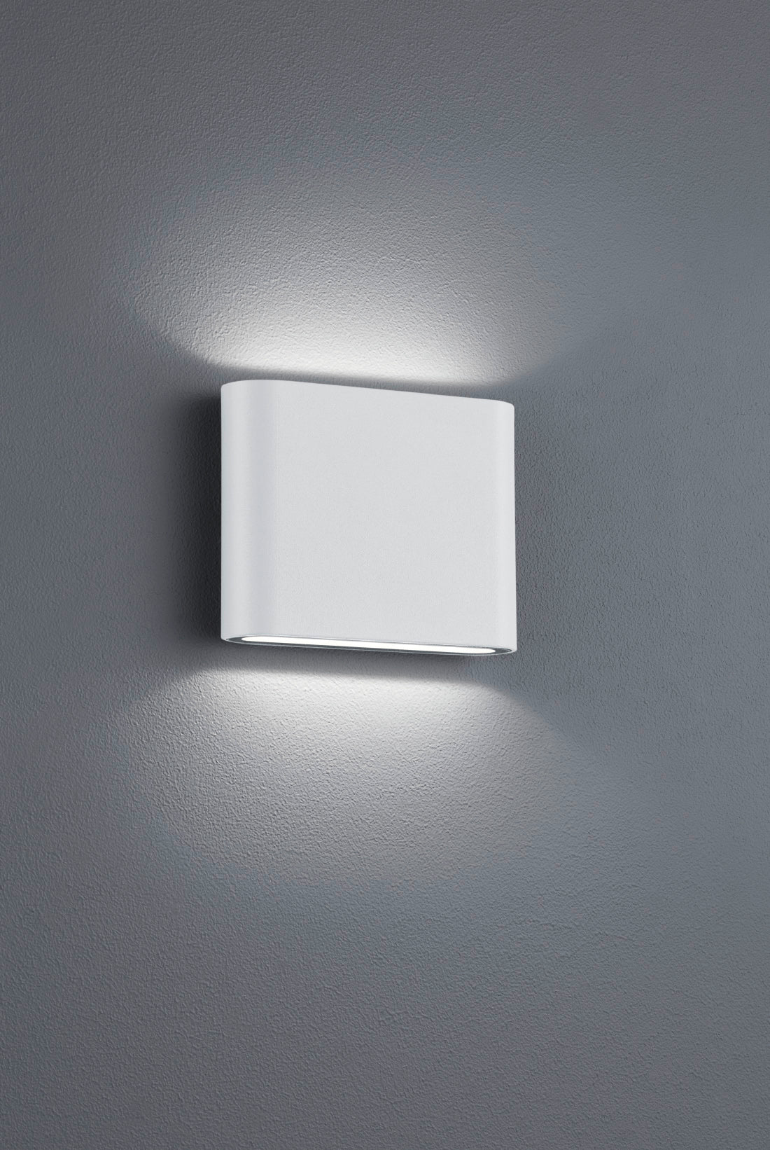 Applique Parete Esterno 2 Led Luce Doppia Bianco 11 cm Thames II GD Trio