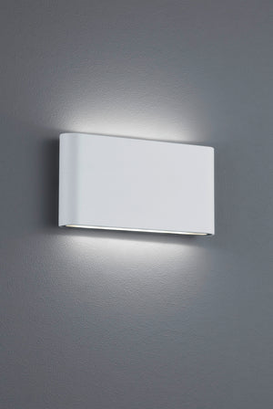 Applique Parete Esterno 2 Led Luce Doppia Bianco 17 cm Thames II GD Trio