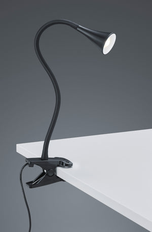 Lampada da Studio a Morsetto Pinza Flessibile Nera 25 cm Viper GD Trio