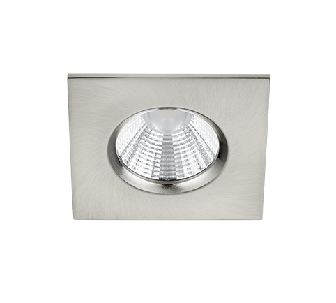 Faretto da Incasso Led Interno Soffitto Quadrato Acciaio 8,5x8,5 Zagros GD Trio