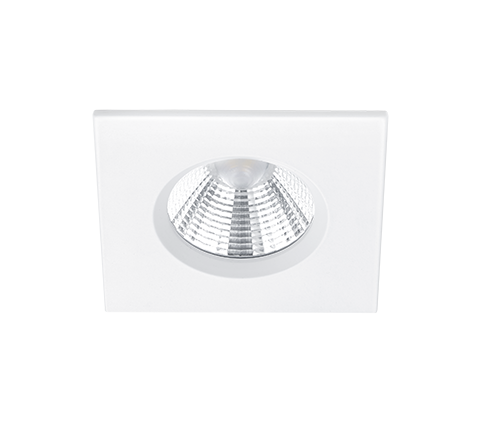 Faretto da Incasso Led Interno Soffitto Quadrato Bianco 8,5per8,5 Zagros GD Trio