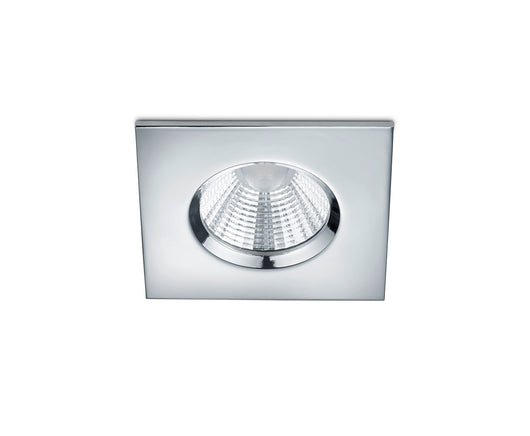 Faretto da Incasso Led Interno Soffitto Quadrato Cromo 8,5per8,5 Zagros GD Trio