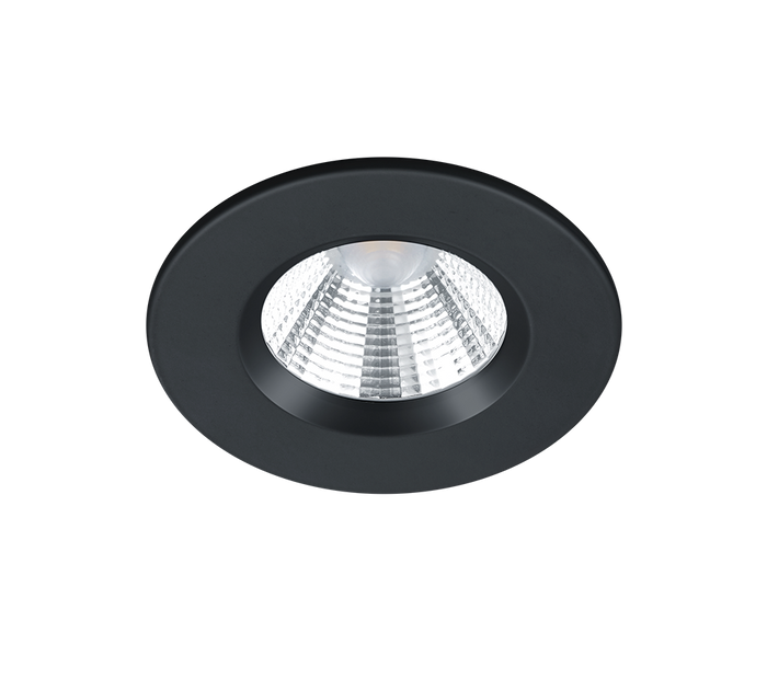 Faretto da Incasso Led Interno Soffitto Rotondo Nero 8,5 cm Zagros GD Trio