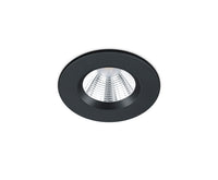 Faretto da Incasso Led Interno Soffitto Rotondo Nero 8,5 cm Zagros GD Trio