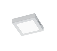 Plafoniera Soffitto Interno Led Quadrata Bianca 17per17 cm Zeus GD Trio