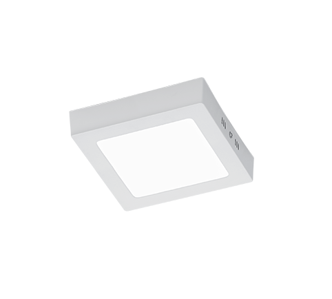 Plafoniera Soffitto Interno Led Quadrata Bianca 17per17 cm Zeus GD Trio