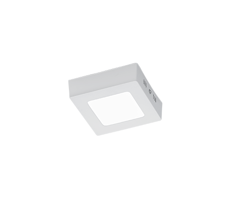 Plafoniera Soffitto Interno Led Quadrata Bianca 12per12 cm Zeus GD Trio