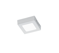 Plafoniera Soffitto Interno Led Quadrata Bianca 12per12 cm Zeus GD Trio