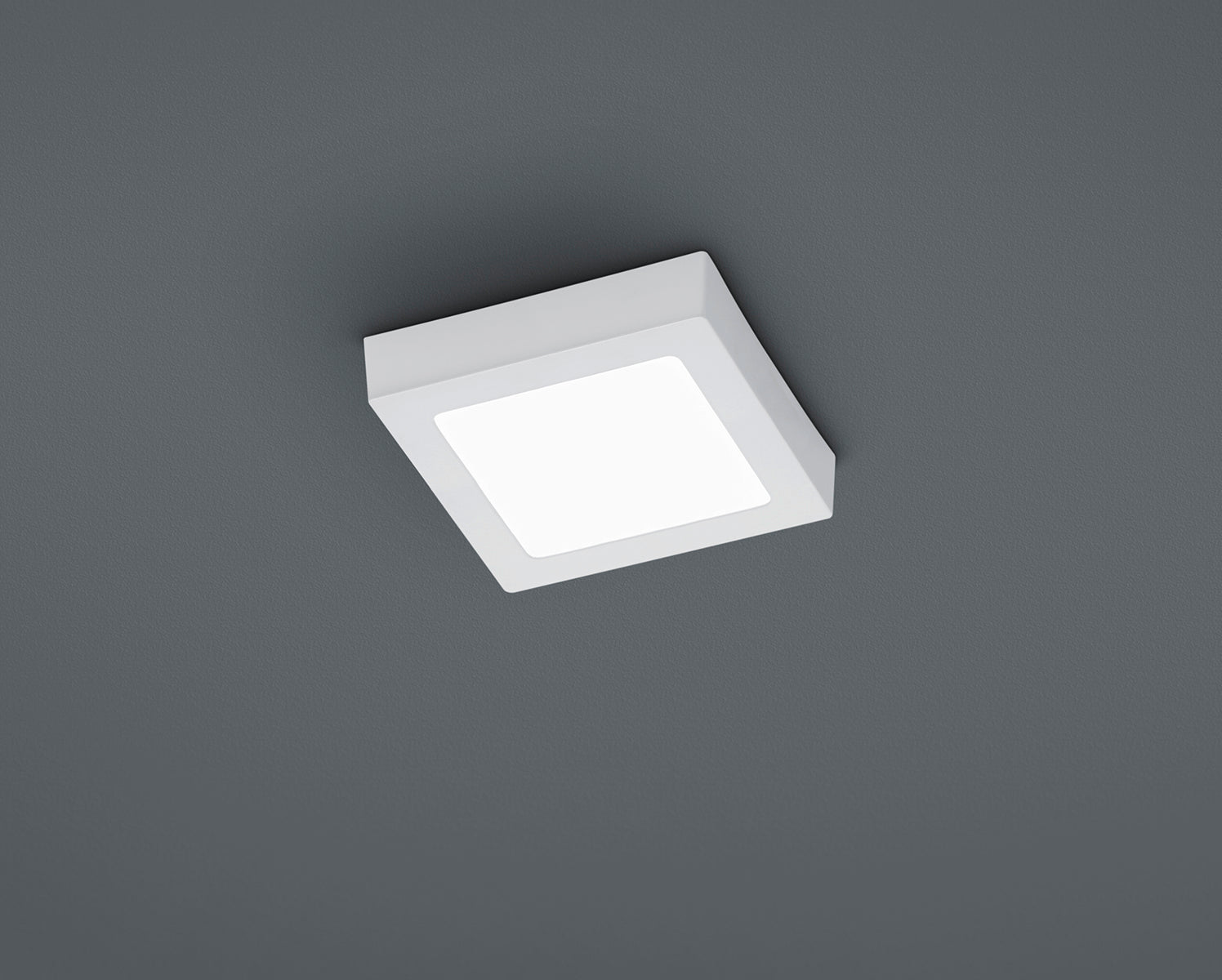 Plafoniera Soffitto Interno Led Quadrata Bianca 17per17 cm Zeus GD Trio