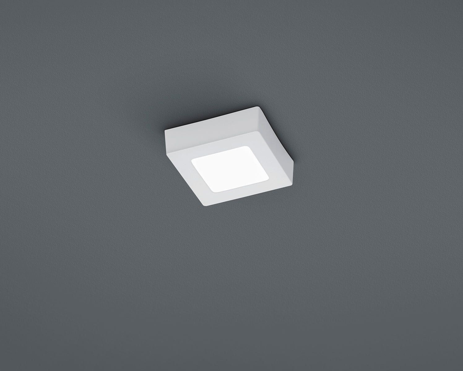 Plafoniera Soffitto Interno Led Quadrata Bianca 12per12 cm Zeus GD Trio