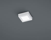 Plafoniera Soffitto Interno Led Quadrata Bianca 12per12 cm Zeus GD Trio