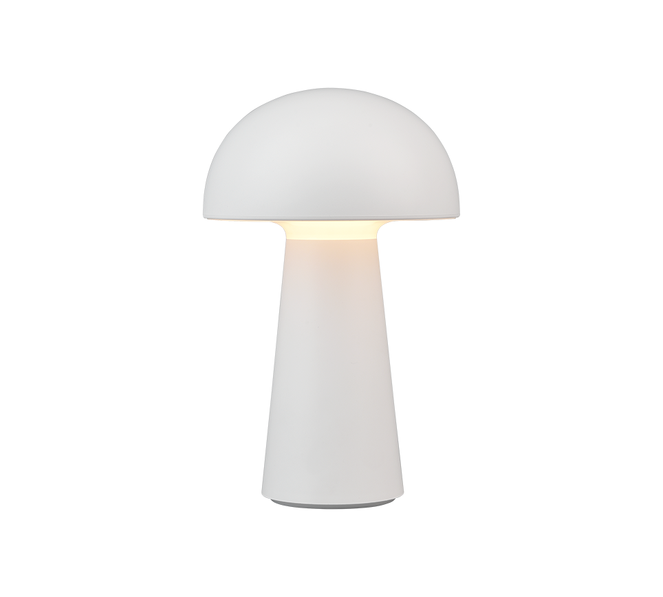 Lampada Led Tavolo Esterno Fungo Ricaricabile Usb Bianca Touch Lennon GD Trio