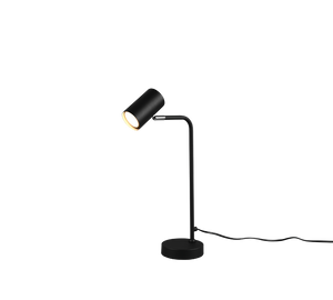 Lampada da Tavolo Scrivania Moderna Spot Cilindro Nero 5W Marley GD Trio