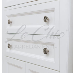 Colonna bagno contemporaneo bianco shabby