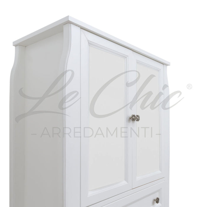 Colonna bagno contemporaneo bianco shabby