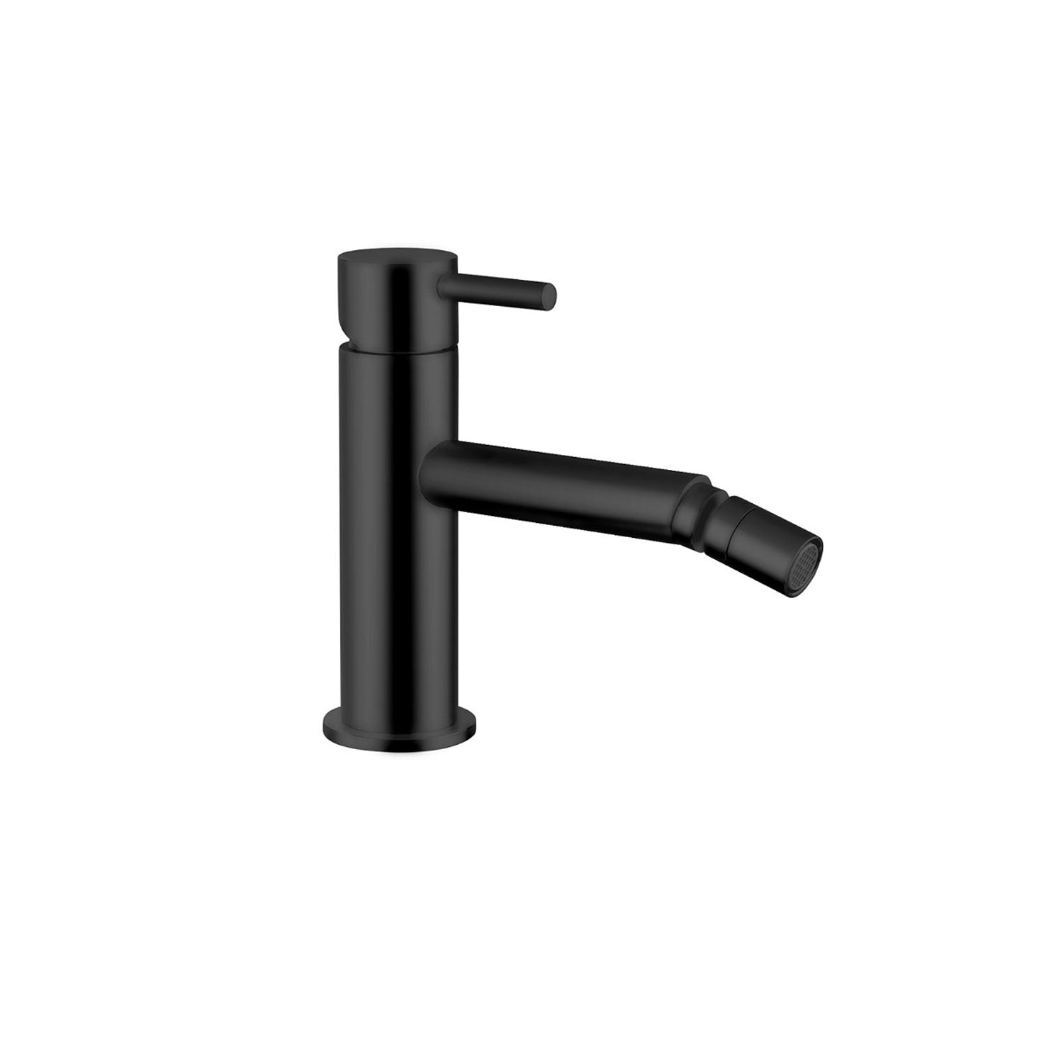 Kit miscelatori lavabo+bidet in ottone nero opaco con scarico click-clack serie minimal Keller Taps