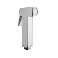 Idroscopino doccetta wc/bidet in ottone modello Maya squadrato con pulsante Ares