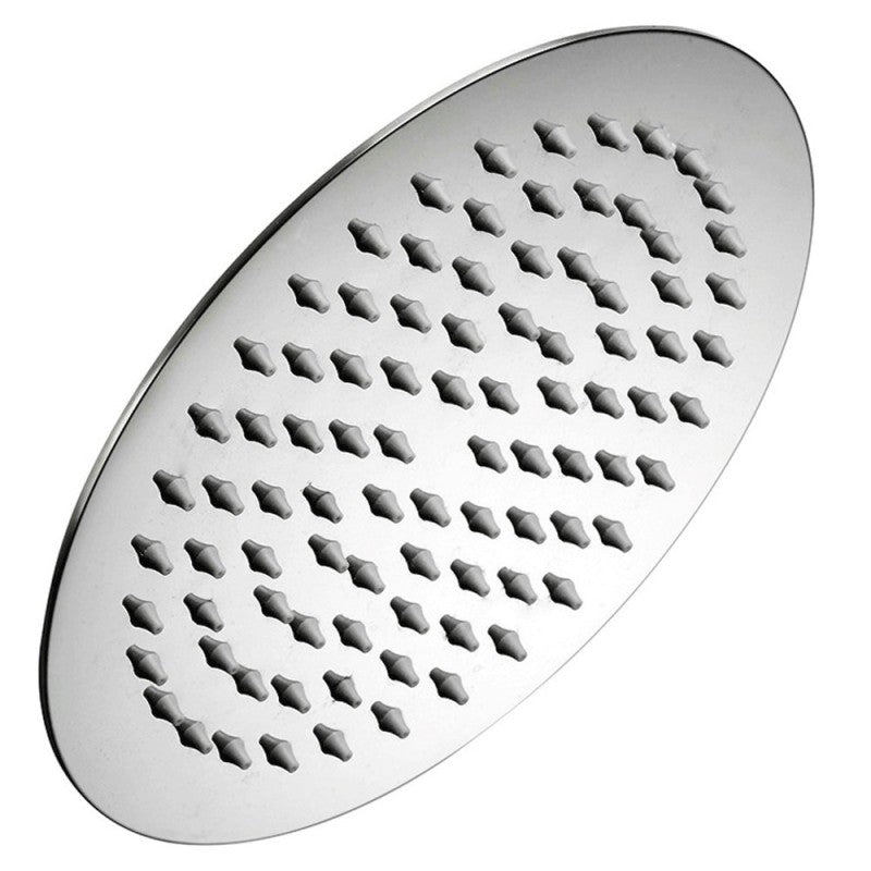 Soffione doccia acciaio diametro diametro 300 mm lucidato a specchio anticalcare