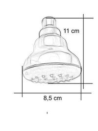 Soffione, soffioncino anticalcare pulibile, snodabile