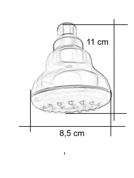 Soffione, soffioncino anticalcare pulibile, snodabile