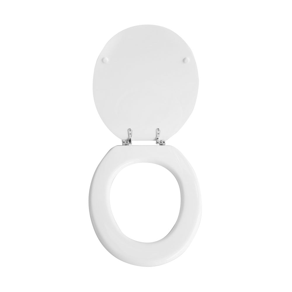 Sedile wc bianco dedicato a casa ceramica Azzurra serie Cult larghezza 37 cm