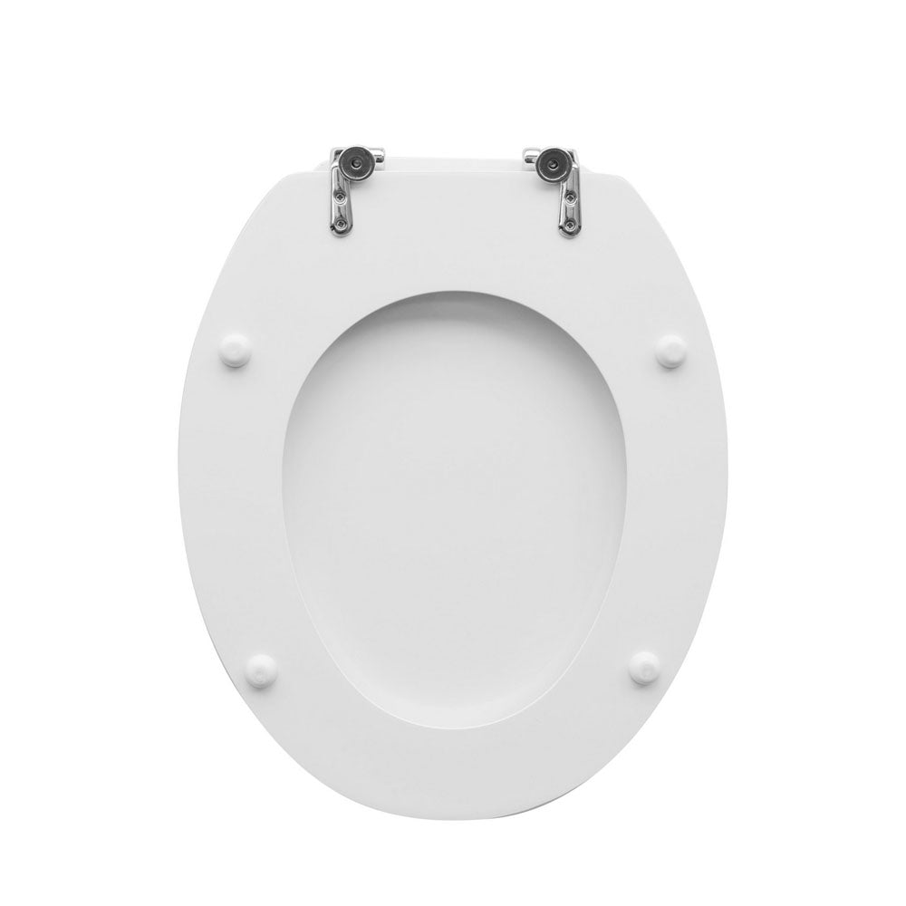 Sedile wc bianco dedicato a casa ceramica Azzurra serie Cult larghezza 37 cm