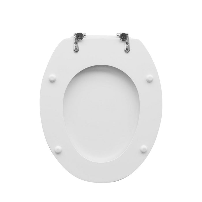 Sedile wc bianco dedicato a casa ceramica Azzurra serie Cult larghezza 37 cm