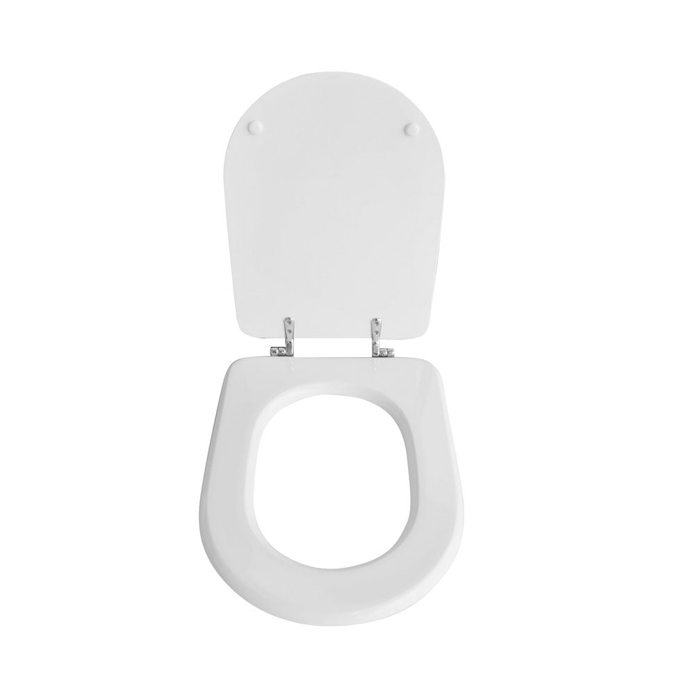 Sedile wc bianco dedicato a casa ceramica Azzurra serie Dea larghezza 34 cm