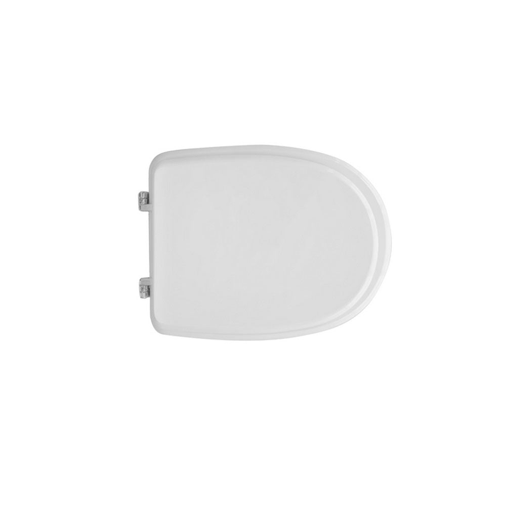 Sedile wc bianco per Azzurra vaso Afrodite larghezza 36,7 cm cerniere regolabili